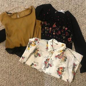 Lot of Zara XL tops